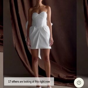 Meshki White Strapless Mini Dress
